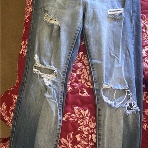 Flying Monkey Blue Jeans with Distressed Details